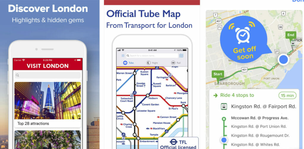best travel apps for london